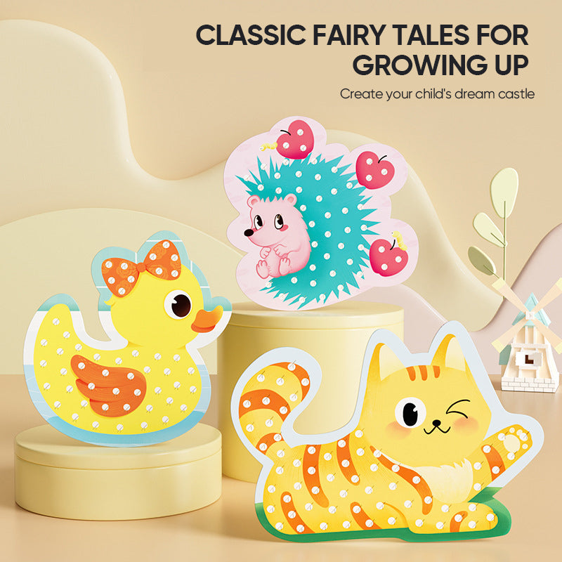 Arenzza Poke Art DIY Toys gift set with colorful craft supplies and tools for creating custom poke art projects.