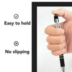 Arenzza stress-relief quote pens set with seven metal ballpoint pens featuring humorous daily quotes for office or holiday gifting.