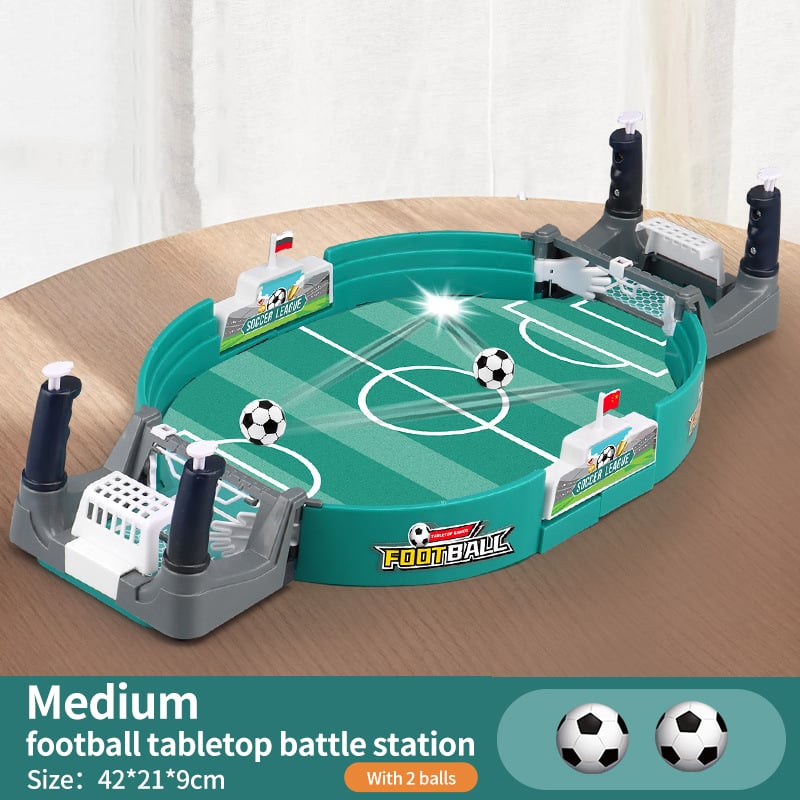 Arenzza football table interactive game, a fun gifts and toys toy for kids and teens, featuring colorful playing field and players.