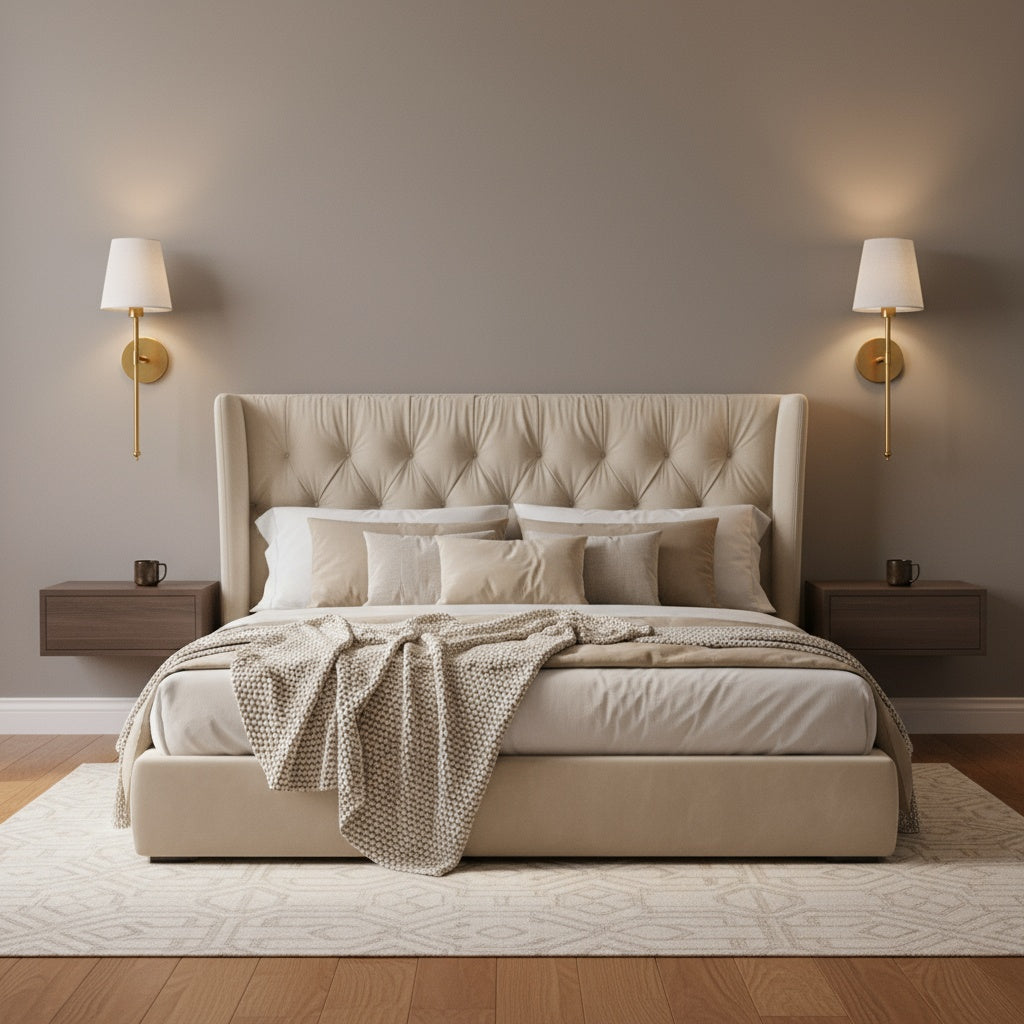 Elegant Arenzza wireless wall sconce with modern design, featuring tool-free installation and soft lighting for home decor.