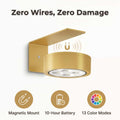 Aarenza SmartGlow™ wireless mood lighting panel illuminating a wall with colorful, ambient LED light for stylish wall decor.