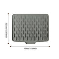 Arenzza QuickDry™ sloped silicone mat with rapid water drainage designed for efficient drying and easy cleaning.