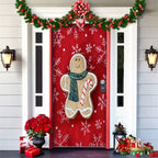 Arenzza Christmas 2025 front door decoration with festive holiday design for Halloween and Christmas, featuring colorful ornaments.