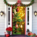 Arenzza Christmas 2025 front door decoration with festive holiday design, featuring Christmas-themed elements and vibrant colors.