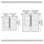 A pair of Arenzza Christmas window curtains featuring festive holiday-themed patterns for home decor.