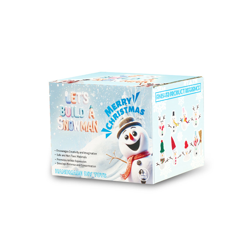Arenzza DIY Christmas snowman craft set for kids, featuring colorful snowman materials and accessories for holiday holiday fun.