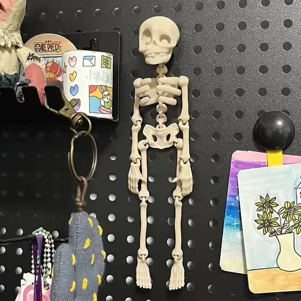 Aventza vintage skeleton magnetic figurine, 3D printed Halloween decoration with spooky design and intricate details.