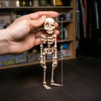 Arenzza 3D printed vintage skeleton magnetic figurine for Halloween and Christmas decorations, featuring a detailed skeletal design.