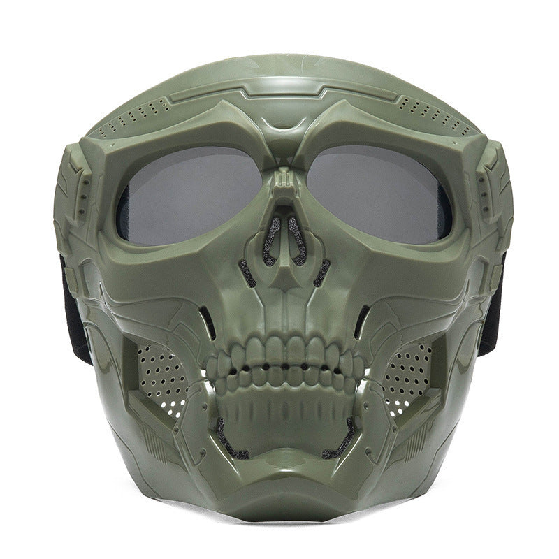 Arenzza skull horror helmet mask with realistic design, secure fit, ideal for Halloween parties and collectors.