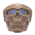 A realistic skull horror helmet mask by Arenzza, designed for Halloween and Christmas parties, with a secure fit for collectors.