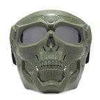 Arenzza skull horror helmet mask with realistic design, secure fit, ideal for Halloween parties and collector displays.