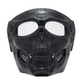 A realistic skull horror helmet mask by Arenzza featuring detailed design, secure fit, perfect for Halloween and party costumes.