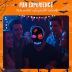 Arenzza Halloween LED Skull Mask with glowing eyes, perfect for Halloween costumes and festive celebrations.