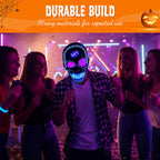 Arenzza Halloween LED Skull Mask with glowing lights, perfect for spooky costumes and holiday celebrations in 2025.