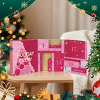Arenzza Christmas makeup advent calendar gift set featuring a 40-color eyeshadow palette and daily surprises in festive packaging.