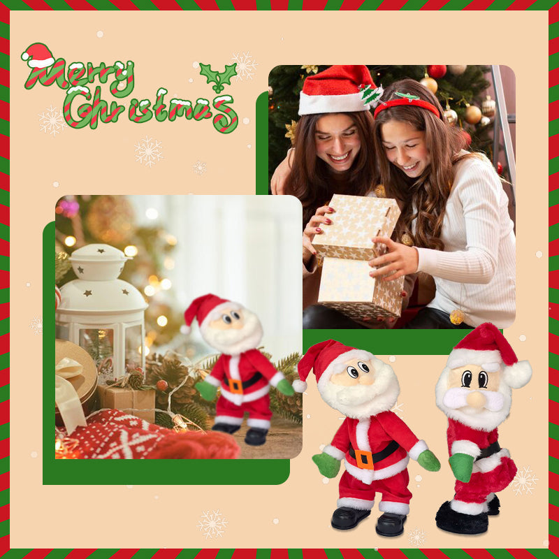 Arenzza Santa Twerk Halloween and Christmas costume featuring a festive Santa outfit with playful twerking pose, holiday themed attire.