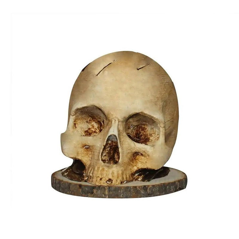 Agnzza Gothic Skull Knife Holder with spooky skull design, perfect for Halloween and Christmas decor.