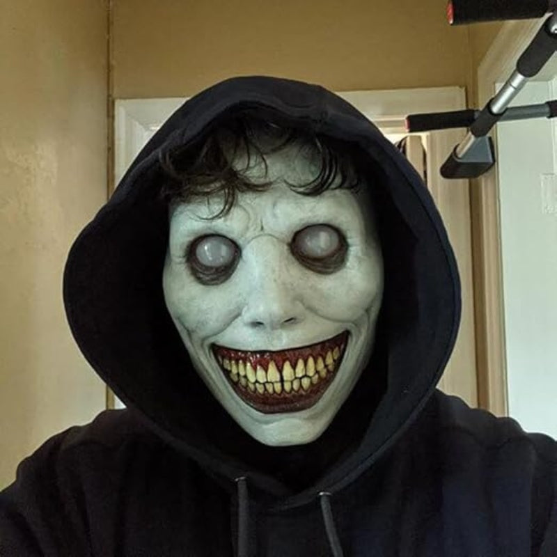 Arenzza creepy horror Halloween mask with spooky facial features, perfect for Halloween and horror costume parties.