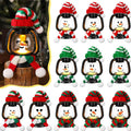 Arenzza Christmas mini snowman lantern wearing a hat and scarf, festive holiday decoration for Christmas and Halloween.