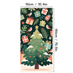 Aarenza Christmas door cover with holiday Christmas design, perfect for instant holiday decor during festive seasons.