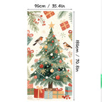 Aarenza Christmas door cover with festive holiday design, perfect for instant Christmas decor, featuring holiday-themed graphics.