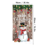 Aarenza Christmas door cover with festive holiday design for instant Christmas decor, ideal for seasonal home decoration.