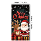 Arenzza Christmas door cover with festive holiday design for instant Christmas decoration, featuring Christmas-themed graphics.