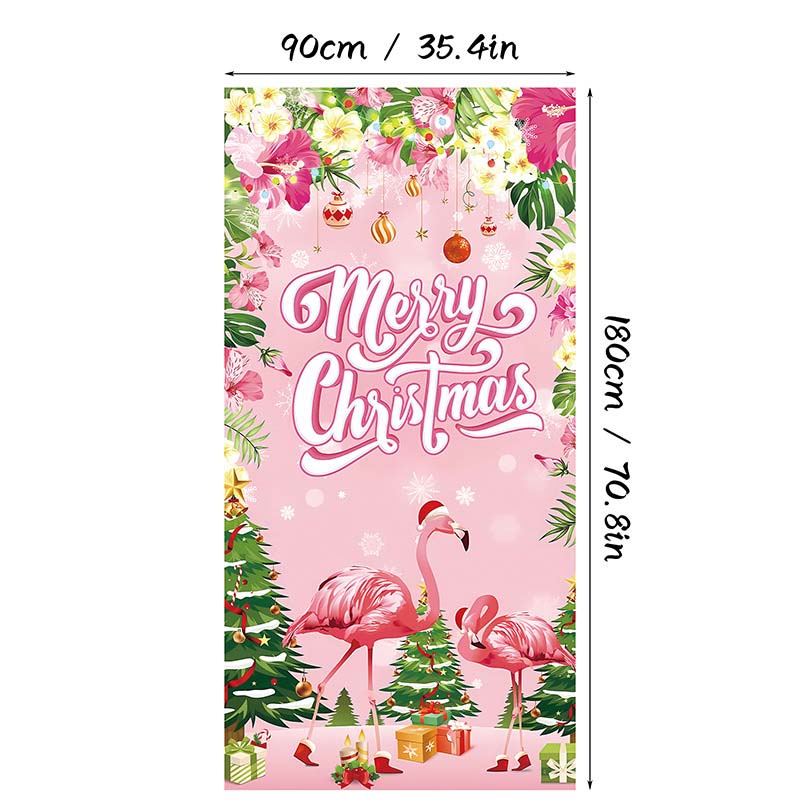 Aarenza Christmas door cover with festive holiday design for instant Christmas decor, perfect for holiday decorating.