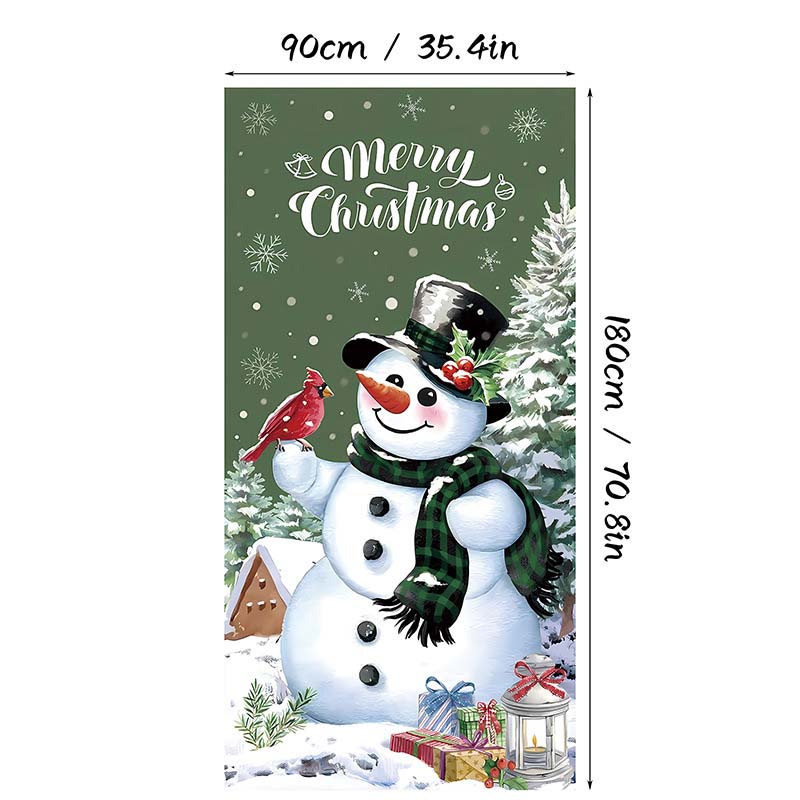 Arenzza Christmas door cover featuring festive holiday design for instant Christmas decor, perfect for holiday decorations.