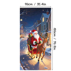 Aarenza Christmas door cover with festive holiday design, perfect for instant Christmas decor and holiday celebrations.