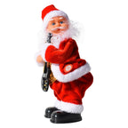 Arenzza Electric Dancing Music Santa Claus figure with Santa costume, performing dance moves for Christmas and holiday decor.