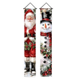 Arenzza 2-pack Christmas porch banners featuring festive holiday designs in 71x12 inches for outdoor holiday decorating.