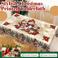 Arenzza Christmas printed tablecloth with festive holiday design, perfect for Christmas celebrations and holiday decor.