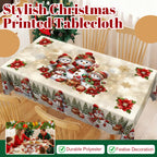 Arenzza Christmas printed tablecloth with festive holiday design, perfect for Christmas celebrations and holiday decor.