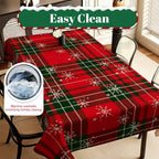 Aarenza Christmas printed tablecloth with festive holiday design, perfect for Christmas celebrations and holiday table settings.