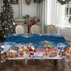 A festive Arenzza Christmas printed tablecloth with holiday-themed patterns, perfect for holiday dining and celebration decor.