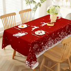 Aarenza Christmas printed tablecloth with festive holiday designs, perfect for Christmas and holiday celebrations.