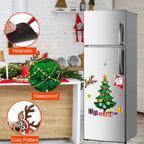 Colorful Christmas-themed magnetic sticker by Arenzza featuring festive holiday designs, perfect for decorating on metal surfaces.