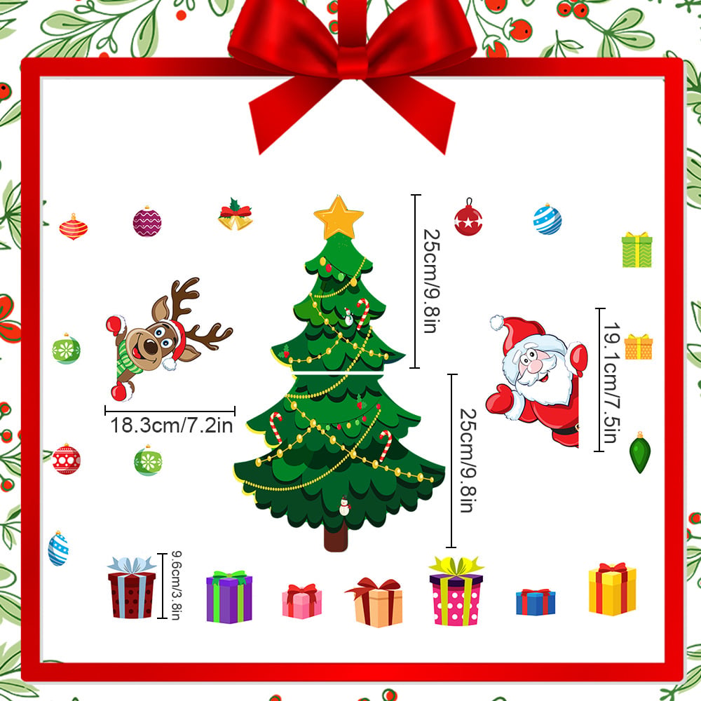 Aarenza Christmas-themed magnetic sticker with festive holiday designs, perfect for decorating and family fun during the holiday season.