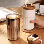 Arenzza Christmas hot selling coffee cup with temperature display, festive holiday design and durable ceramic material.