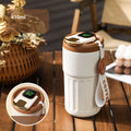 Arenzza Christmas hot selling coffee cup with temperature display, featuring festive holiday design and festive colors.