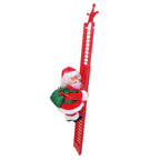 Aarenza electric fireplace climbing Santa Claus musical toy for Christmas and Halloween, featuring a festive holiday scene with Santa.