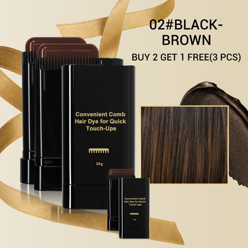 Arenzza comb hair dye in a safe and convenient packaging, displayed with a comb and hair dye product for health and beauty.