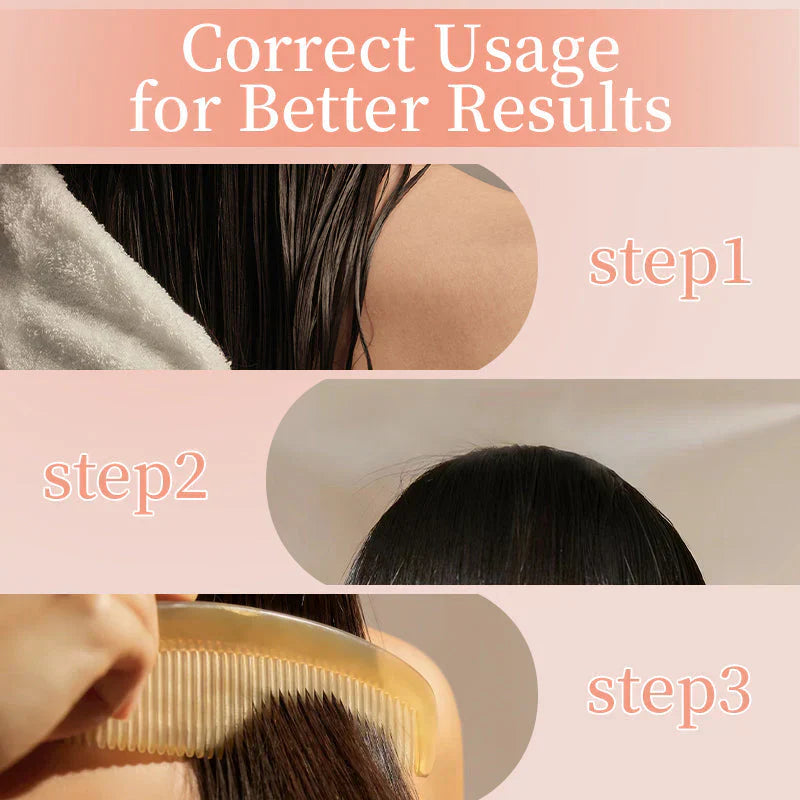 Arenzza safe and convenient comb hair dye in a clear container, showcasing its smooth application and vibrant color options.