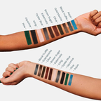 A brown waterproof long-lasting eyeliner pencil by Arenzza with a sharpened tip and sleek black packaging.