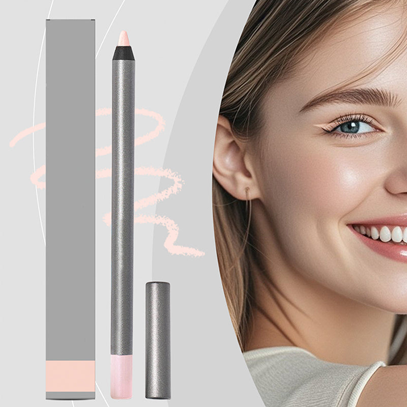 Arenzza waterproof long-lasting eyeliner pencil in black, shown with the dual-ended design and smooth application on a white background.