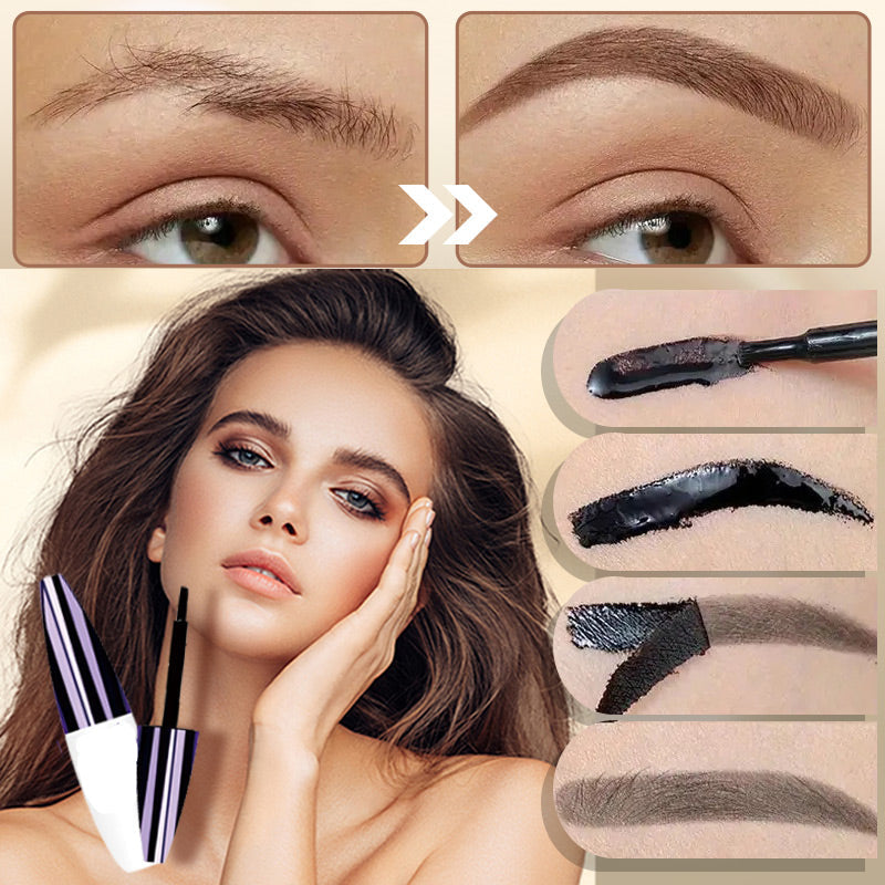 Arenzza easy peel-off eyebrow gel in a small jar, designed for shaping and defining eyebrows with a smooth, clear formula.