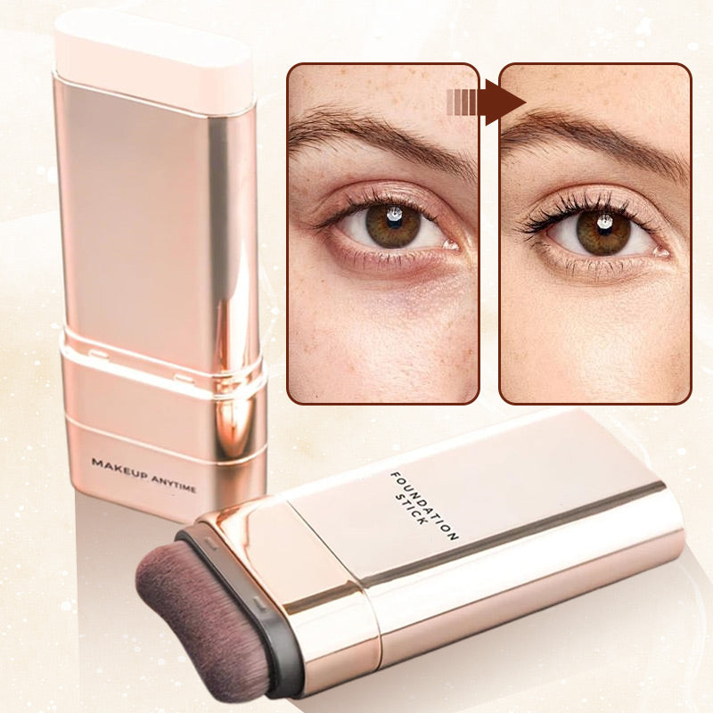 Arenzza dual-ended foundation stick with flawless, long-lasting finish, shown in a sleek product image for health and beauty.