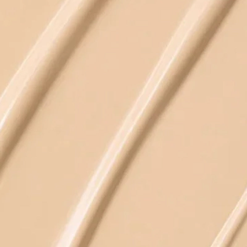 Aarenza Natural Radiance Foundation bottle with a smooth beige finish, showcasing vegan and waterproof 24-hour skin coverage.