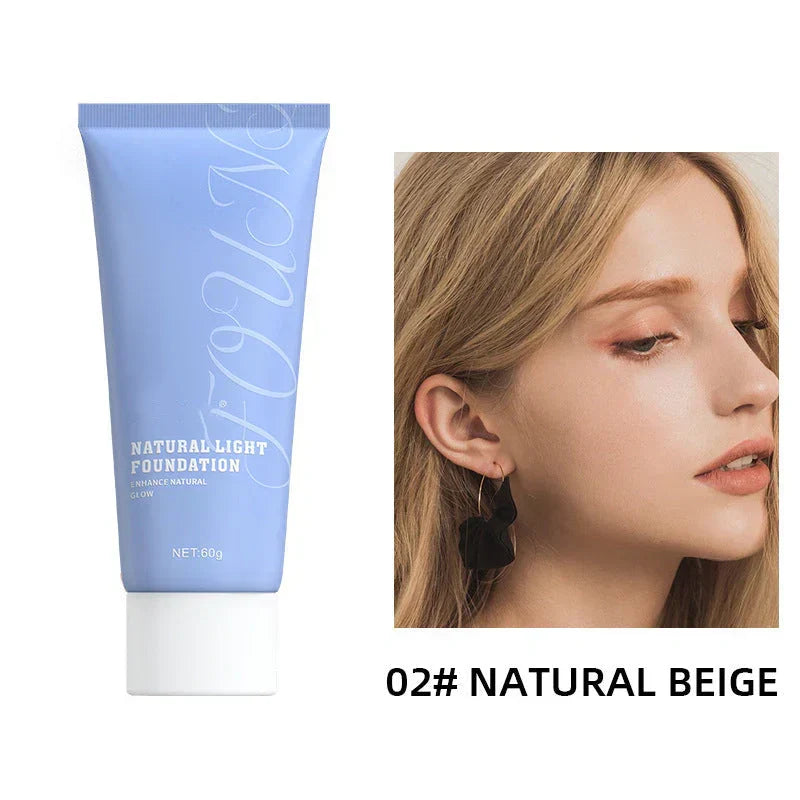 Aarenzza Natural Radiance Foundation in shade LG60298335, showcasing smooth, lightweight liquid foundation for a natural glow